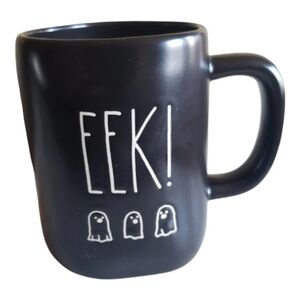 Rae Dunn Halloween Black “EEK!” Coffee Mug "NEW WITH OUT BOX"